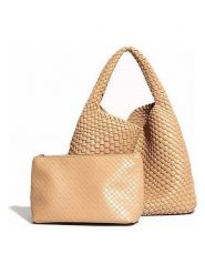 SUVRAI Torebka w kolorze beżowym - 30 x 42 x 14 cm rozmiar: onesize. Brązowe torby na ramię SUVRAI, bez wzorów, z materiału, na ramię, bez dodatków. Za 173.99 zł.