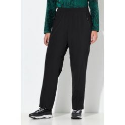 Damskie Spodnie funkcyjne proste nogawki elastyczny pas kieszenie na zamek. Czarne spodnie sportowe Ulla Popken, na lato, plus size, bez wzorów, z elastanu, trekkingowe. Za 349.99 zł.