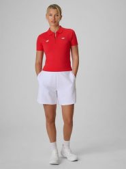 4F Spodenki dresowe damskie - białe S. Białe szorty 4f, bez wzorów, z dresówki. Za 129.99 zł.
