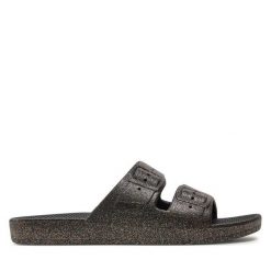 Klapki Freedom Moses. Czarne klapki Freedom Moses, bez wzorów, bez obcasa. Za 209.99 zł.