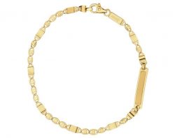 Złota bransoletka z blaszką. Żółte bransoletki Apart, złote. Za 2,589.00 zł.