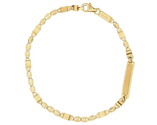 Złota bransoletka z blaszką. Żółte bransoletki Apart, złote. Za 3,299.00 zł.