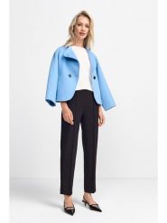 Rich & Royal Spodnie w kolorze czarnym rozmiar: 34. Czarne spodnie materiałowe Rich & Royal, na co dzień, bez wzorów, z materiału, z podwyższonym stanem. Za 195.99 zł.