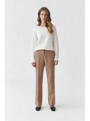 TATUUM Spodnie "Laurania" w kolorze beżowym rozmiar: 34. Brązowe spodnie materiałowe Tatuum, bez wzorów, z materiału. Za 195.45 zł.