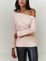 LA Angels Sweter w kolorze jasnoróżowym rozmiar: M. Różowe swetry LA Angels, m, bez wzorów, prążkowane, bez ramiączek. Za 113.99 zł.