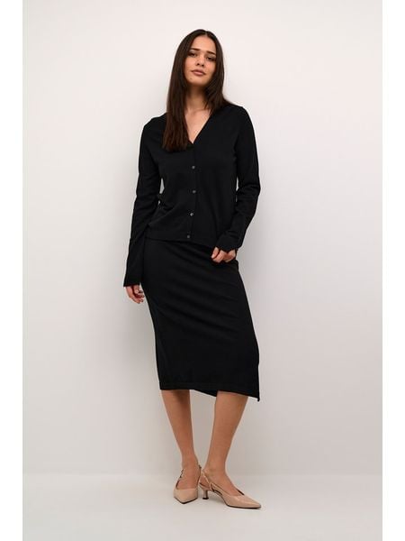 Kaffe Kardigan w kolorze czarnym rozmiar: L. Czarne kardigany Kaffe, l, bez wzorów, z wiskozy. Za 105.63 zł.