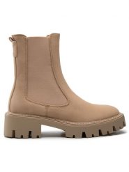 ONLY Shoes Sztyblety Onlbetty 15274563 Beżowy. Brązowe botki ONLY SHOES, bez wzorów, ze skóry, bez obcasa, na płaskiej podeszwie, bez zapięcia. Za 279.99 zł.