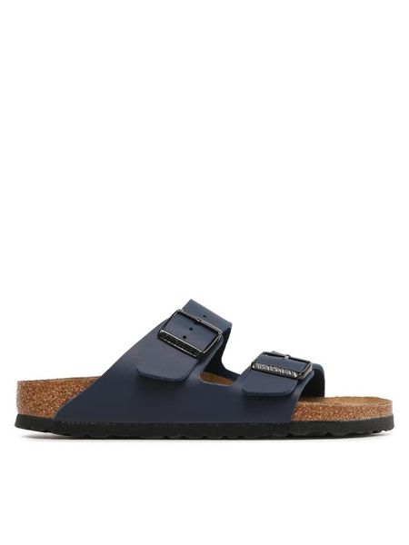 Birkenstock Klapki Arizona Birko-Flor 051753 Granatowy. Niebieskie klapki Birkenstock, bez wzorów, ze skóry, bez obcasa. Za 356.99 zł.