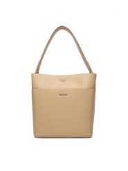 GINO ROSSI Torebka EO-LX20079 Beżowy. Brązowe torebki klasyczne Gino Rossi, bez wzorów, z materiału, bez dodatków. Za 299.99 zł.