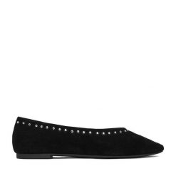 Baleriny Lasocki. Czarne baleriny Lasocki, bez wzorów, bez obcasa. Za 179.99 zł.