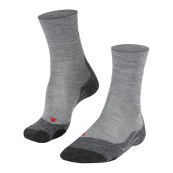 Skarpetki damskie Falke TK2 Melange. Szare skarpety Falke, bez wzorów, z materiału. Za 161.50 zł.