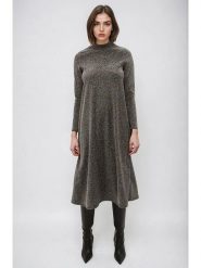 Monki Sukienka w kolorze antracytowym rozmiar: XS. Czarne sukienki Monki, na co dzień, xs, bez wzorów, bez kołnierzyka, bez ramiączek, midi, proste. Za 43.99 zł.