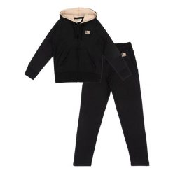 Bluza z bawełna z kaptur na co dzień na siłownię. Czarne bluzy LEONE 1947 APPAREL, bez wzorów, z bawełny, bez kaptura. W wyprzedaży za 112.15 zł.