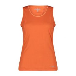 Koszulka damska turystyczna CMP 33N6196. Brązowe koszulki sportowe CMP, bez wzorów, bez ramiączek. Za 176.50 zł.