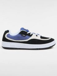 Vans Skórzane sneakersy "Speed LS" w kolorze biało-niebiesko-czarnym rozmiar: 42,5. Białe trampki Vans, bez wzorów, bez zapięcia. Za 180.49 zł.