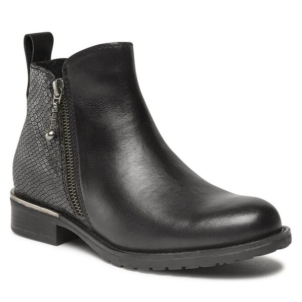 Botki Lasocki. Czarne botki Lasocki, bez wzorów, bez obcasa, na płaskiej podeszwie, bez zapięcia. Za 169.99 zł.