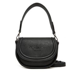 Torebka Pepe Jeans. Czarne torebki klasyczne Pepe Jeans, bez wzorów, z jeansu, bez dodatków. Za 349.99 zł.