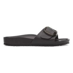 Klapki damskie BIRKENSTOCK Madrid Big Buckle EVA Black. Czarne klapki Birkenstock, bez wzorów, bez obcasa. Za 224.99 zł.