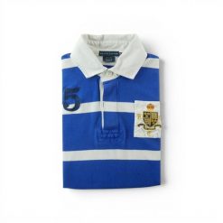 Polo Ralph Lauren koszulka damska z krótkim rękawem. Niebieskie koszulki polo RALPH LAUREN, l, bez wzorów, z tkaniny, bez kołnierzyka, bez ramiączek. Za 127.76 zł.
