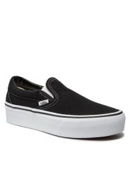 Vans Tenisówki Classic Slip-On P VN00018EBLK Czarny. Czarne trampki Vans, bez wzorów, z materiału, bez zapięcia. Za 209.99 zł.