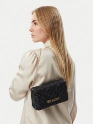 LOVE MOSCHINO Torebka JC4079PP0PLA0000 Czarny. Czarne torebki klasyczne Love Moschino, bez wzorów, ze skóry, bez dodatków. Za 639.99 zł.