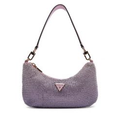 Torebka Guess. Fioletowe torebki klasyczne Guess, z aplikacjami, bez dodatków. Za 419.99 zł.
