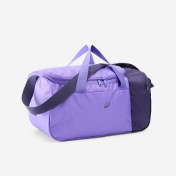 Torba sportowa Kipsta Essential 20 l. Fioletowe torby na ramię DECATHLON, bez wzorów, z materiału, sportowe, na ramię, bez dodatków. Za 34.99 zł.