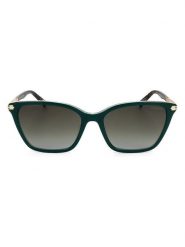 Levi's Damskie okulary przeciwsłoneczne w kolorze złoto-ciemnozielono-czarnym rozmiar: 55. Zielone okulary przeciwsłoneczne Levi's®, bez wzorów, z tworzywa sztucznego. Za 149.95 zł.