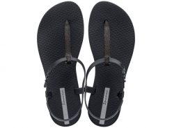 Japonki basenowe damskie Ipanema Class Classy. Szare klapki Ipanema, z aplikacjami, z materiału, bez obcasa. Za 97.44 zł.