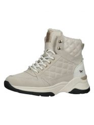 MUSTANG SHOES Botki w kolorze beżowym rozmiar: 41. Brązowe botki MUSTANG SHOES, bez wzorów, bez obcasa, na platformie, bez zapięcia. Za 197.75 zł.