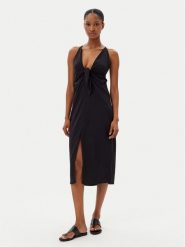 YSABEL MORA Sukienka letnia 86152 Czarny Regular Fit. Czarne sukienki YSABEL MORA, na lato, l, bez wzorów, z wiskozy, bez kołnierzyka, bez ramiączek. Za 179.99 zł.
