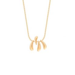 Naszyjnik Forza pozłacany. Żółte naszyjniki Lilou, pozłacane. Za 239.00 zł.