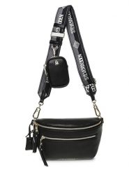 Steve Madden Saszetka w kolorze czarnym - 23 x 14 x 9 cm rozmiar: onesize. Czarne torby na ramię Steve Madden, bez wzorów, z materiału, sportowe, przez ramię, bez dodatków. Za 219.08 zł.