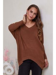 Soft Cashmere Sweter w kolorze brązowym rozmiar: 34/36. Brązowe swetry Soft Cashmere, bez wzorów, z kaszmiru, bez ramiączek. Za 83.62 zł.