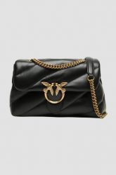PINKO Czarna torebka Love Puff Classic CL. Czarne torebki klasyczne Pinko, bez wzorów, bez dodatków. W wyprzedaży za 1,429.99 zł.