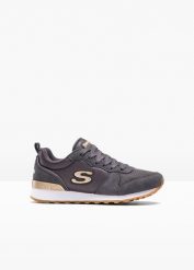 Sneakersy Skechers z pianką memory. Czarne obuwie sportowe bonprix, bez zapięcia. Za 299.99 zł.