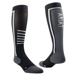 Skarpetki Ariat Tek Performance. Czarne skarpety Ariat, bez wzorów, z elastanu. Za 117.00 zł.