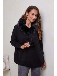 Soft Cashmere Sweter w kolorze czarnym rozmiar: 38/40. Czarne swetry Soft Cashmere, bez wzorów, bez ramiączek. Za 204.48 zł.