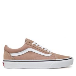 Tenisówki Vans. Brązowe trampki Vans, bez wzorów, bez zapięcia. Za 229.99 zł.