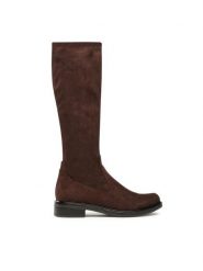 Caprice Kozaki 9-25512-41 Brązowy. Brązowe kozaki Caprice, z materiału, bez obcasa, na płaskiej podeszwie, bez zapięcia. Za 419.99 zł.