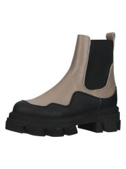 Steve Madden Skórzane sztyblety w kolorze brązowo-czarnym rozmiar: 41. Brązowe botki Steve Madden, bez wzorów, bez obcasa, bez zapięcia. Za 246.53 zł.
