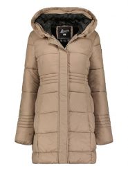 Geographical Norway Parka "Deneza" w kolorze szarobrązowym rozmiar: XL. Brązowe parki Geographical Norway, xl, bez kaptura. Za 241.56 zł.