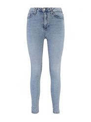 Trendyol Dżinsy - Skinny fit - w kolorze błękitnym rozmiar: 36. Niebieskie jeansy Trendyol, bez wzorów, z podwyższonym stanem. Za 70.41 zł.
