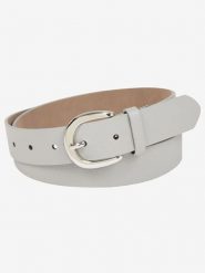 More & More Skórzany pasek w kolorze jasnoszarym rozmiar: 85. Szare paski More & More, bez wzorów, z materiału. Za 63.95 zł.