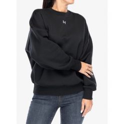 Bluza damska Under Armour UA Rival Fleece Oversized Crew. Czarne bluzy Under Armour, m, bez wzorów, bez kaptura. Za 177.99 zł.