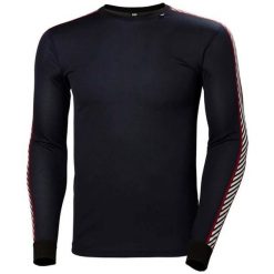 Bluza Helly Hansen lifa stripe crew. Niebieskie bluzy Helly Hansen, m, bez wzorów, z materiału, bez kaptura. Za 243.00 zł.