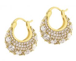 Kolczyki z mosiądzu pozłacane z cyrkoniami. Kolczyki Artelioni, z cyrkonią, pozłacane. Za 189.00 zł.