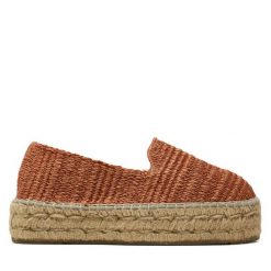 Espadryle Manebi. Brązowe espadryle Manebi, bez wzorów, bez obcasa, bez zapięcia. Za 569.99 zł.