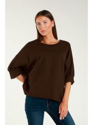 Tamba Bluza w kolorze brązowym rozmiar: 36-42. Brązowe bluzy Tamba, bez wzorów, bez kaptura. Za 79.21 zł.