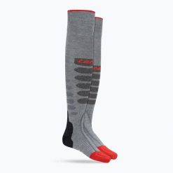 Skarpety narciarskie podgrzewane Lenz Heat Sock 5.1 Toe Cap Slim Fit. Szare skarpety LENZ, bez wzorów. Za 396.00 zł.